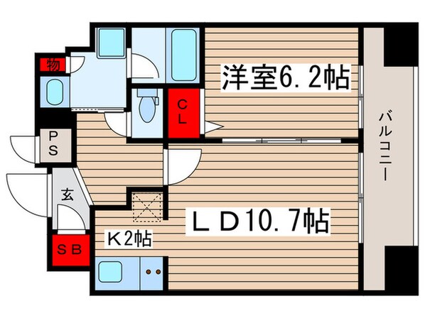 S-RESIDENCE押上パークサイドの物件間取画像